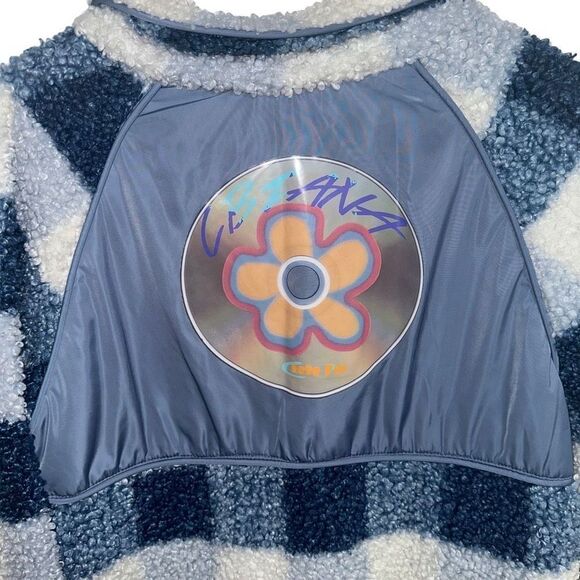 CBIANA blue and white fleece Full Zip Jacket - Picture 8 of 13